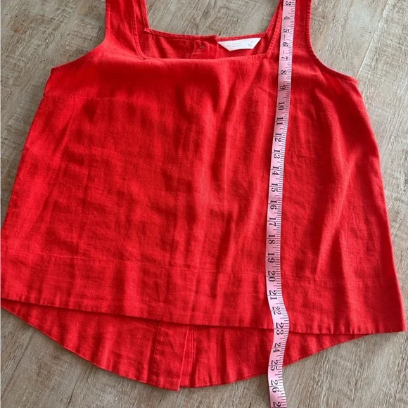 Red Sleeveless Top and Pants Set - Picture 3 of 5